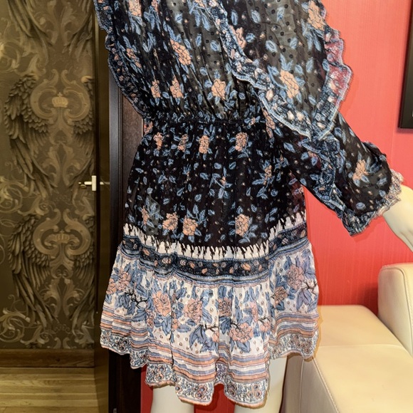 Ulla Johnson silk chiffon printed mini dress S - Picture 12 of 15